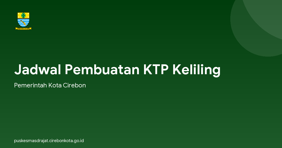 Jadwal Pembuatan KTP Keliling