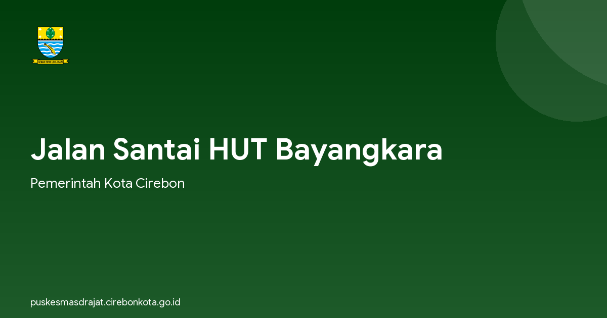 Jalan Santai HUT Bayangkara