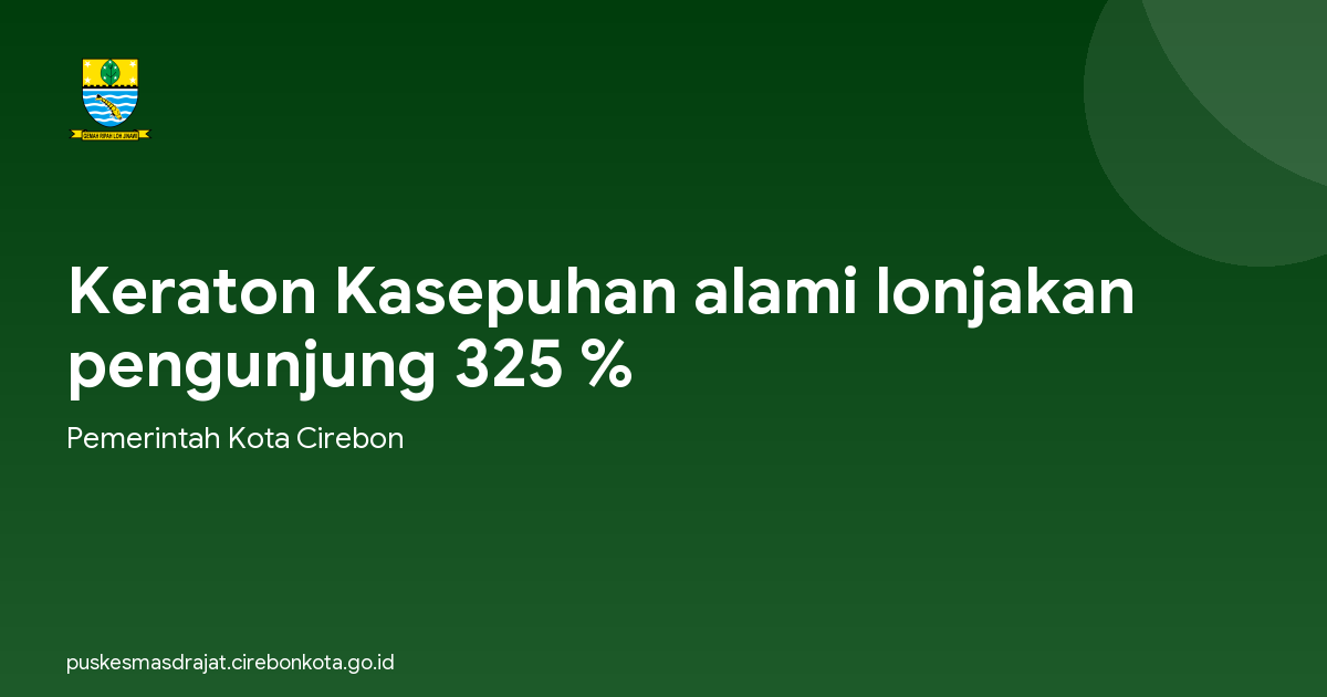 Keraton Kasepuhan alami lonjakan pengunjung 325 %