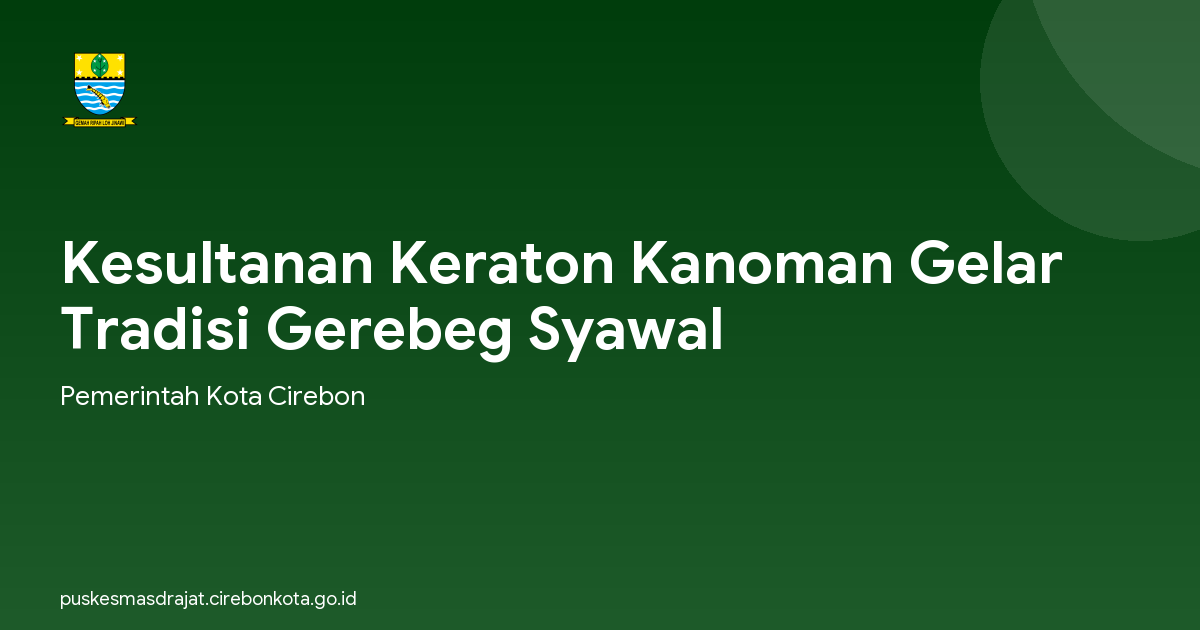 Kesultanan Keraton Kanoman Gelar Tradisi Gerebeg Syawal