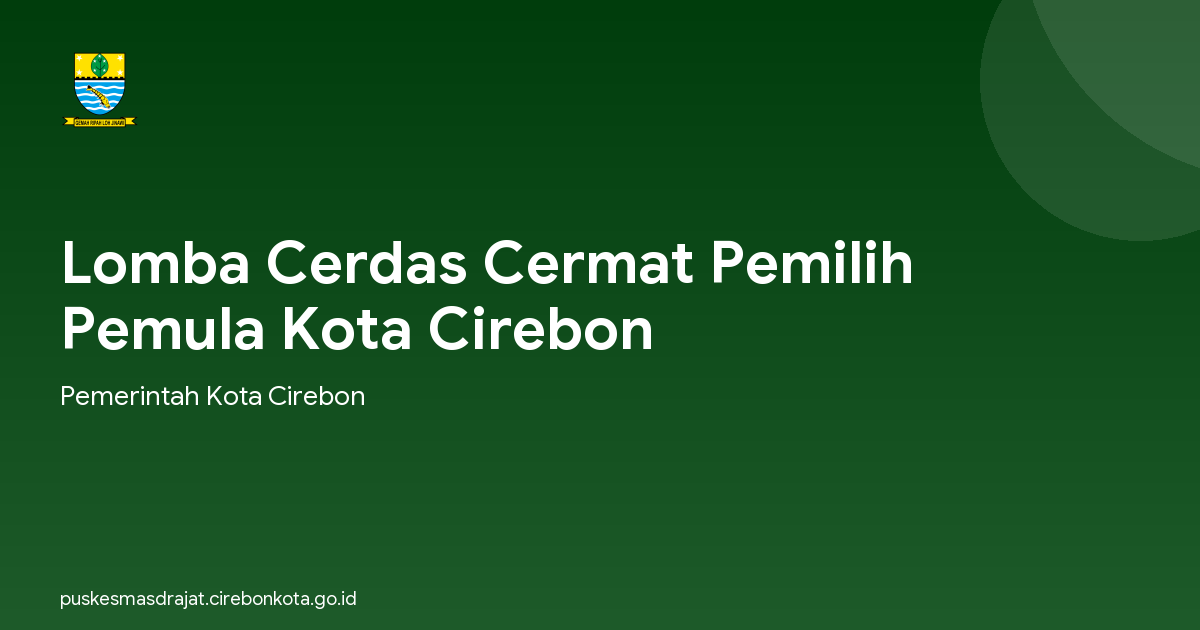 Lomba Cerdas Cermat Pemilih Pemula Kota Cirebon