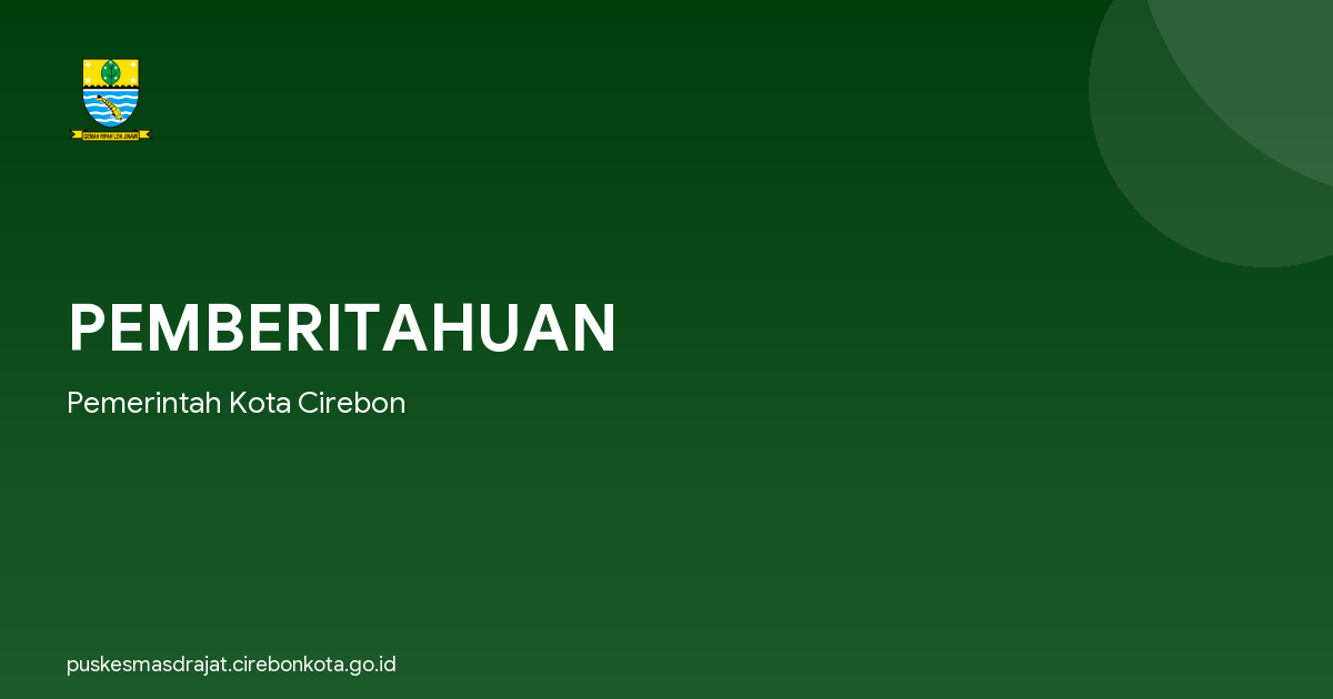 PEMBERITAHUAN