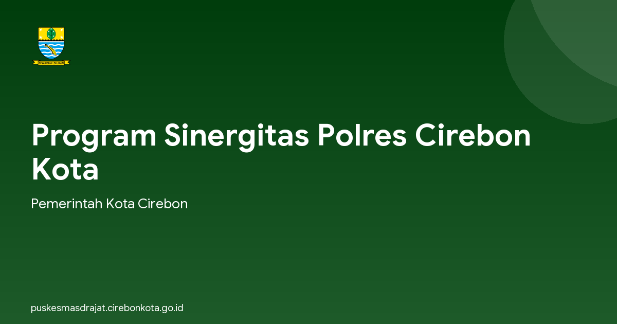 Program Sinergitas Polres Cirebon Kota