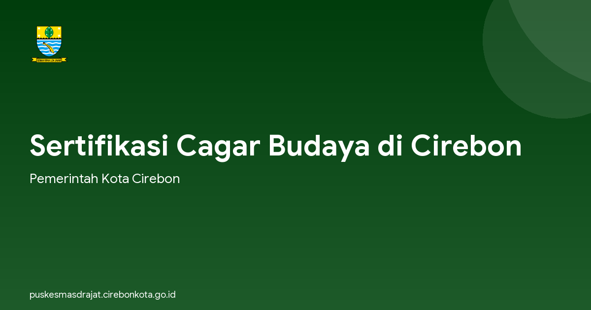 Sertifikasi Cagar Budaya di Cirebon