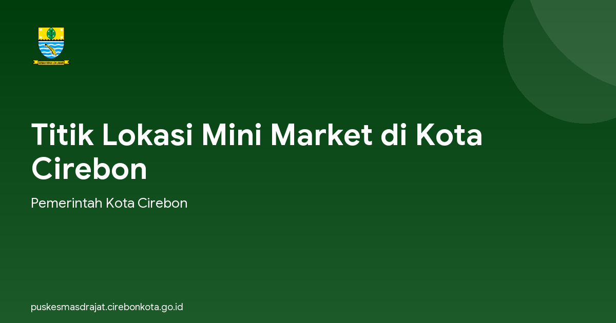 Titik Lokasi Mini Market di Kota Cirebon