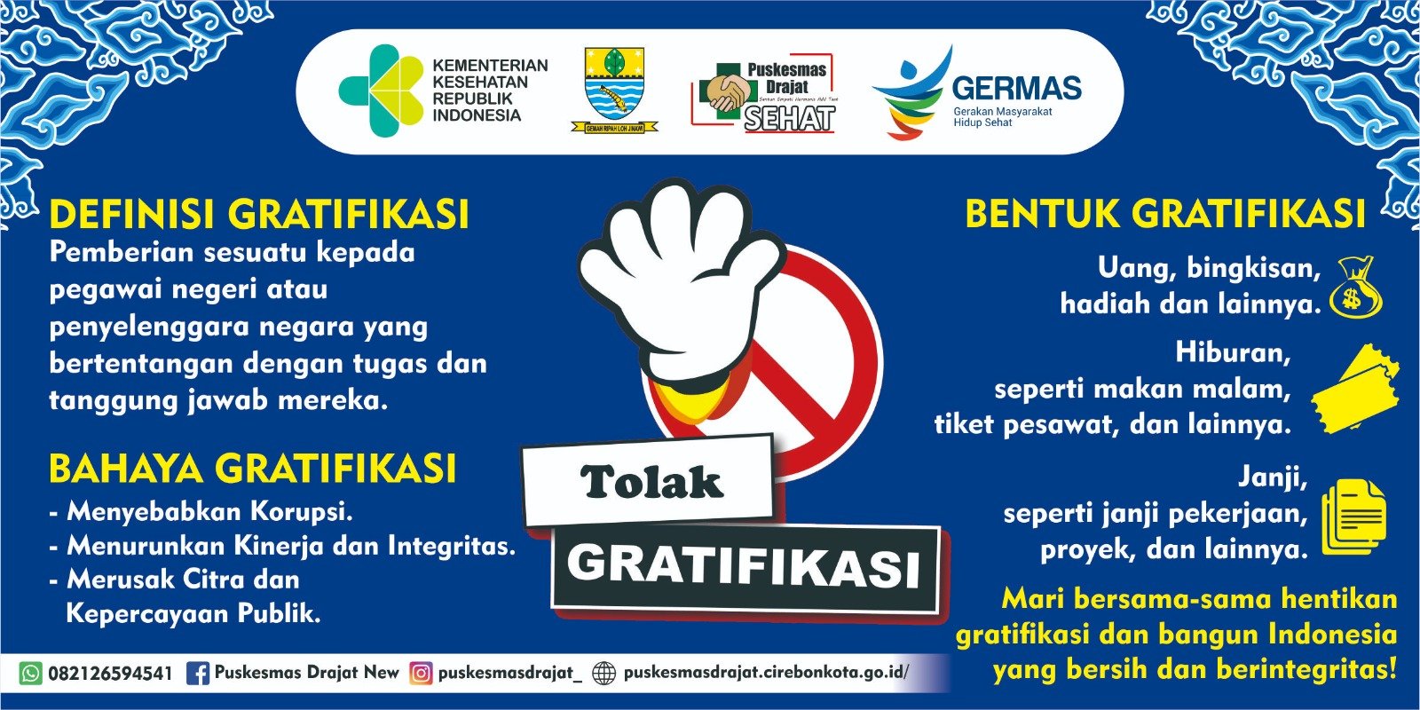 Puskesmas Drajat Teguhkan Komitmen Zona Integritas dan Tolak Segala Bentuk Gratifikasi